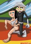  blue_eyes comics-toons cum cum_in_orifice danny_phantom danny_phantom_(character) paulina penis tagme toes 