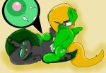 black_skin changeling cum_inside cycy_(cycy_hooves) cycy_hooves glowing_eyes green_fur green_hair inside_view male/female my_little_pony orange_hair pegasus purple_eyes vaati_(cycy_hooves)