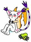  angelgatomon breast_grab digimon furry gatomon patamon tailmon 