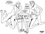  comic dean_venture drew_quymn hank_venture karmagik monochrome nancy_quymn the_venture_bros. venture_brothers 