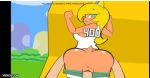 1-up 1_up 1boy 1girl anus ass bent_over blonde_hair duo from_behind koopa koopa_troopa koopa_troopa_girl minus8 nintendo pants_pull score sex shorts vaginal vaginal_sex watermark xvideos