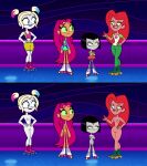  adult adult_and_young_adult adult_female dc_comics edit harley_quinn nude nude_edit nude_female older older_female raven_(dc) starfire teen_titans_go young_adult young_adult_female young_adult_woman 