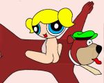  blonde_hair blue_eyes bubbles_(ppg) cartoon_network hanna-barbera powerpuff_girls twintails yogi_bear yogi_bear_(character) 