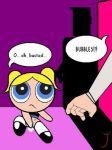  blonde_hair blue_eyes bubbles_(ppg) cartoon_network caught_in_the_act masturbation powerpuff_girls professor_utonium twintails 