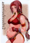 adult asterisukusuku lizardman pregnant_female seong_mi-na soul_calibur