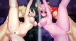 ashido_mina asui_tsuyu black_eyes blush completely_nude green_hair high_resolution horns katsuki_bakugo kirishima_eijirou large_filesize leg_lift long_hair my_hero_academia nocunoct nude pink_hair pubic_hair red_eyes red_hair sex shaved_pussy uncensored vagina vaginal very_high_resolution very_long_hair