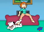 brian_griffin dog family_guy footjob lois_griffin wdj