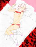 bed blush breasts camisole closed_eyes collarbone female fingering footwear full_body girl hair hand_in_panties hand_under_clothes legs lying masturbation nami86 naruto navel nipples on_bed open_mouth orgasm panties pillow pink_hair red_panties red_shirt sakura_haruno shirt shirt_lift short_hair sleeveless_shirt socks solo strap_slip sweat uncensored underwear white_legwear