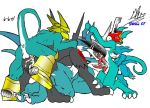  4boys anal digimon doggy_position exveemon fellatio flamedramon glenn_(artist) group_sex magnamon male/male male_only oral raidramon veemon yaoi 